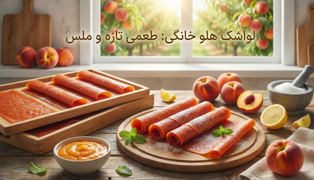 طرز تهیه لواشک هلو خانگی طعمی تازه و ملس