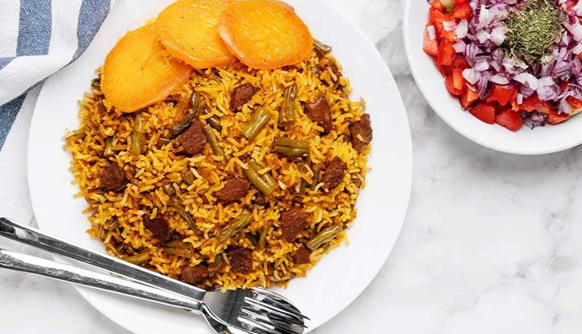 طرز تهیه لوبیا پلو