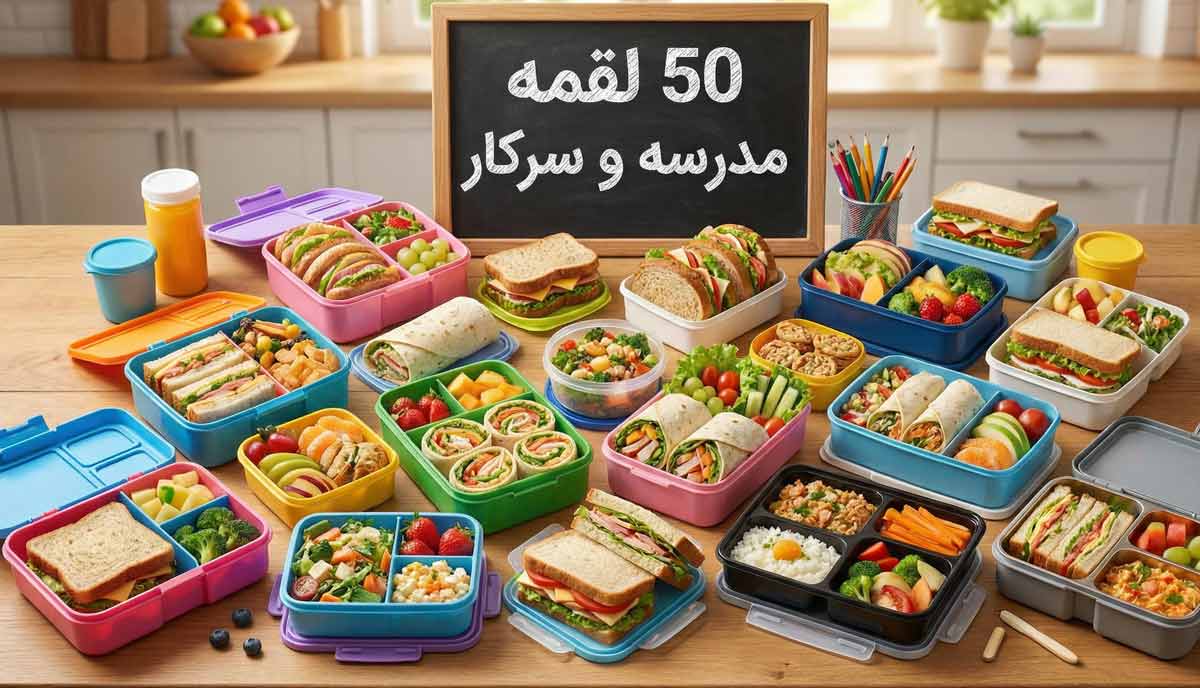 50 لقمه مدرسه و سرکار