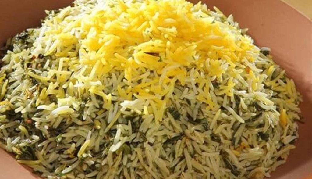 سبزی پلو برای سرماخوردگی