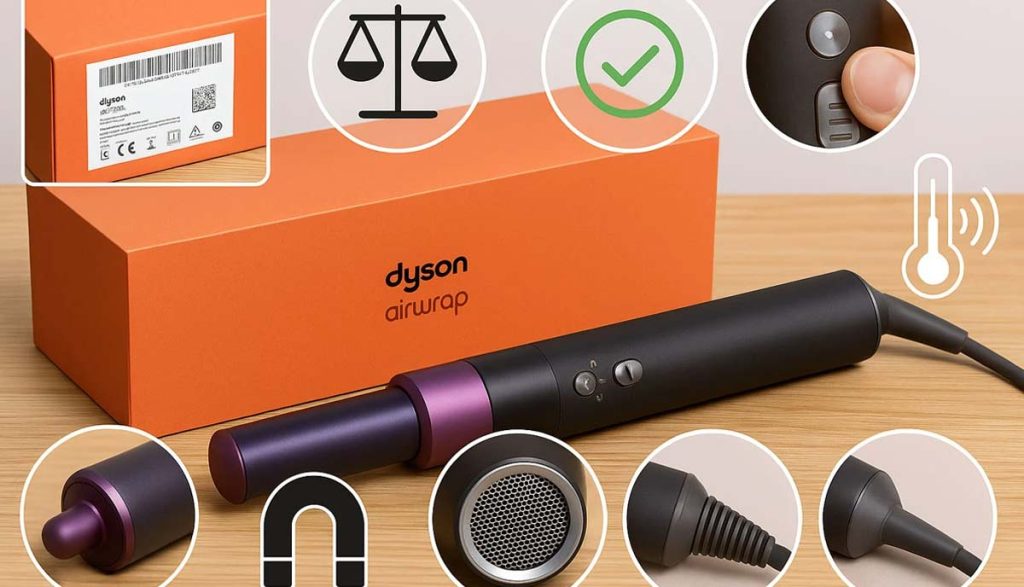 نشانه‌های فیزیکی و ظاهری سشوار دایسون