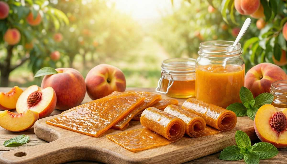 طرز تهیه لواشک هلو خانگی مرحله به مرحله