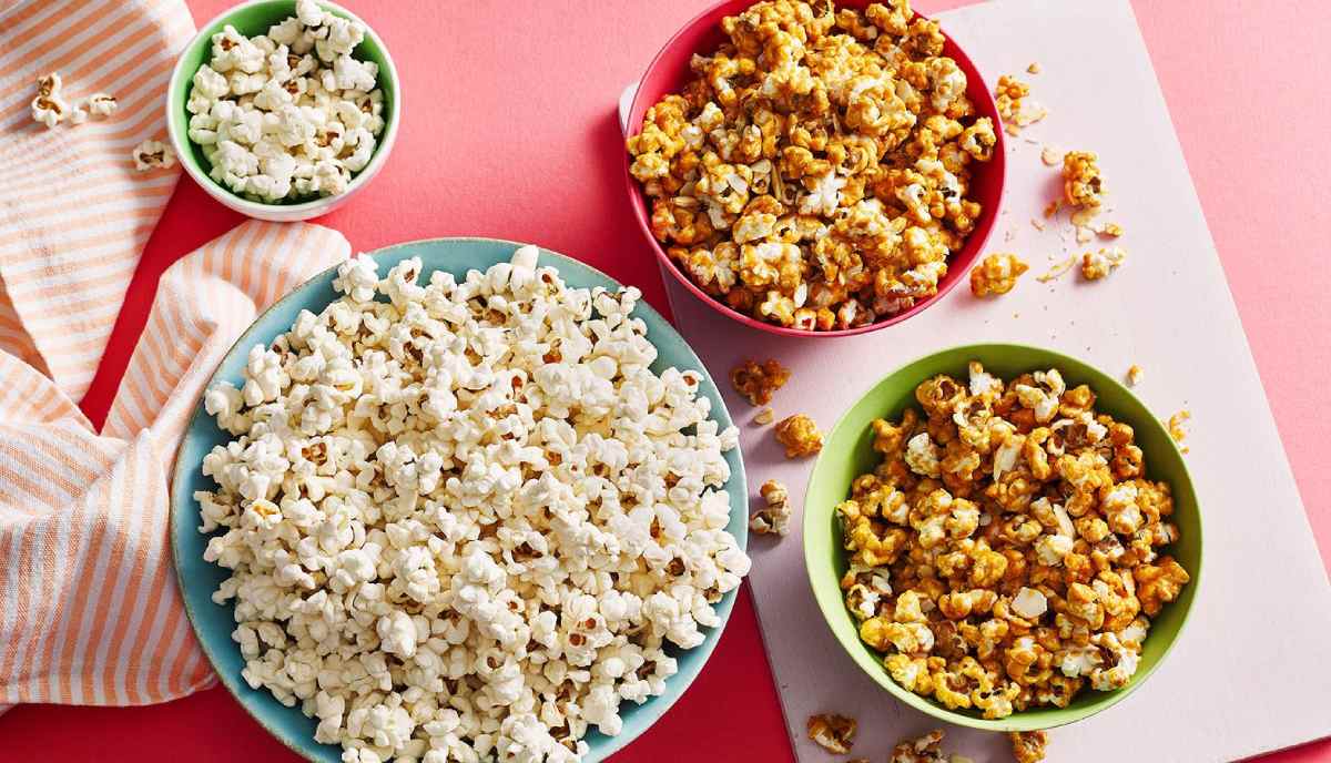 طرز تهیه ۳ مدل پاپ‌ کورن بازاری و خوشمزه