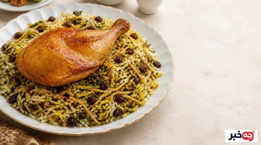 طرز تهیه رشته‌پلو با مرغ