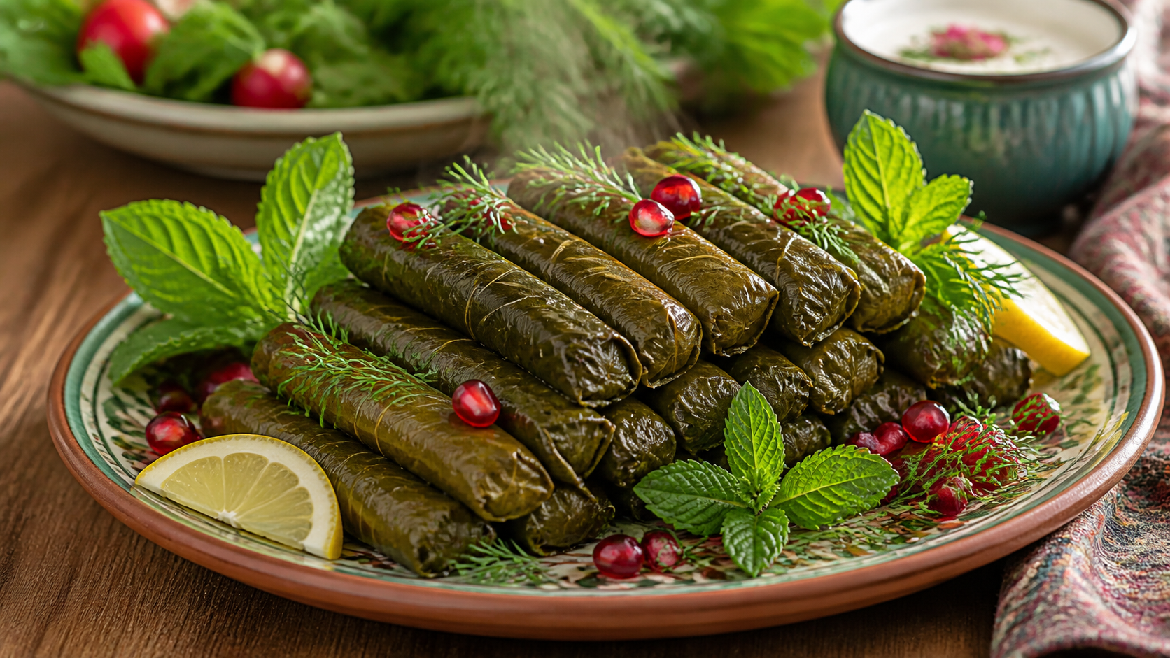 طرز تهیه دلمه برگ مو