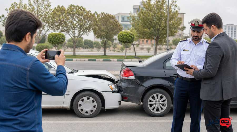 مراحل قانونی دریافت خسارت تصادف رانندگی