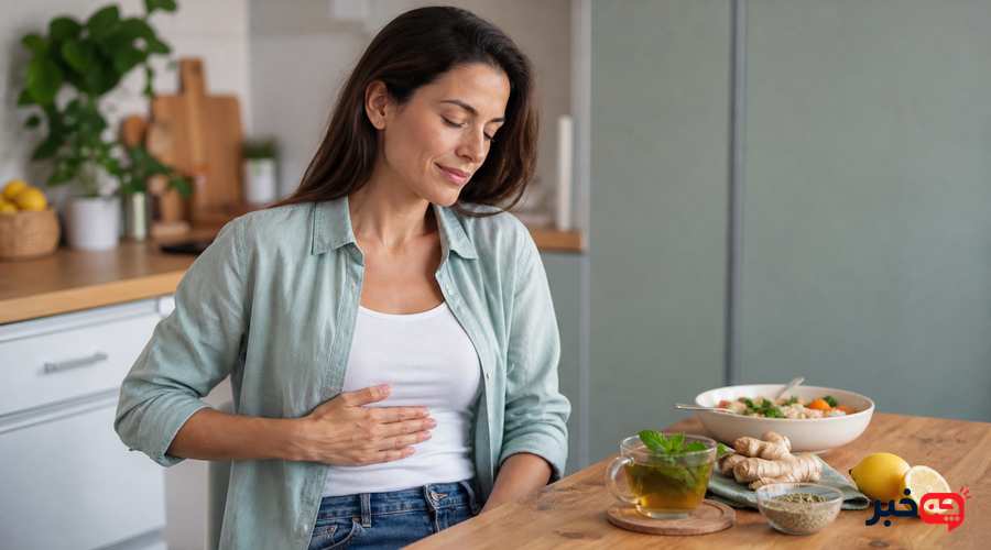 راهکارهای طبیعی برای کاهش نفخ شکم