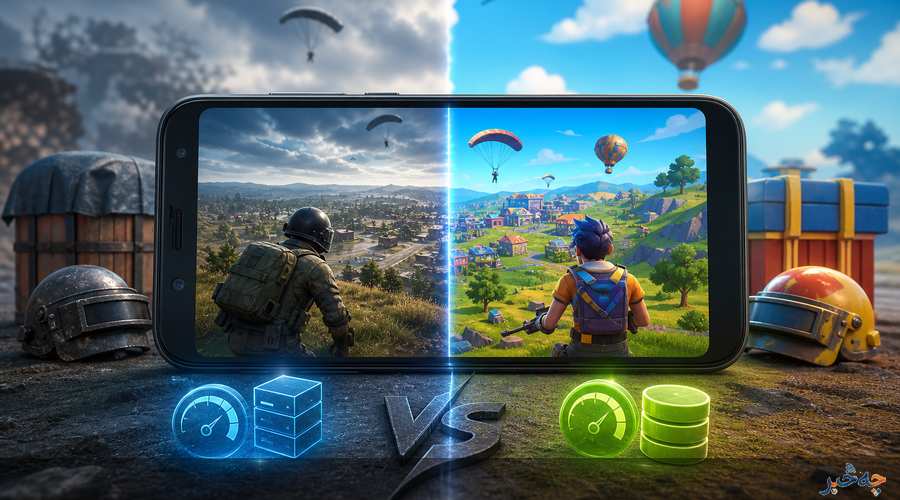 فرق PUBG Mobile و Free Fire در چیست و کدام برای گوشی ضعیف مناسب‌تر است؟
