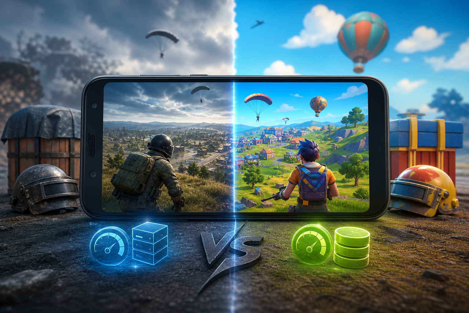 فرق PUBG Mobile و Free Fire در چیست و کدام برای گوشی ضعیف مناسب‌تر است؟