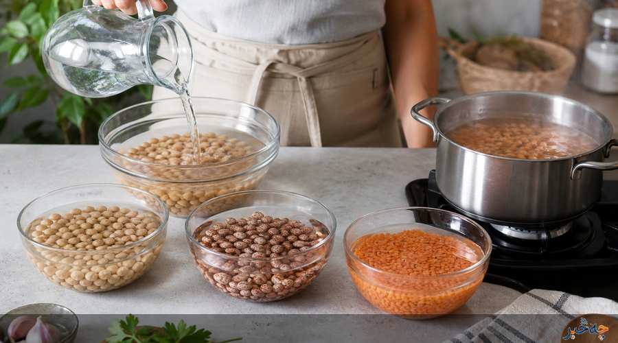 روش صحیح خیساندن و پخت حبوبات برای کاهش نفخ