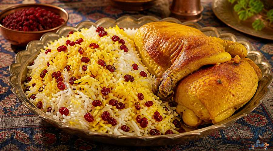 طرز تهیه زرشک‌پلو با مرغ