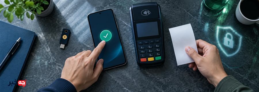پرداخت با Passkey و تأیید محلی روی تلفن همراه