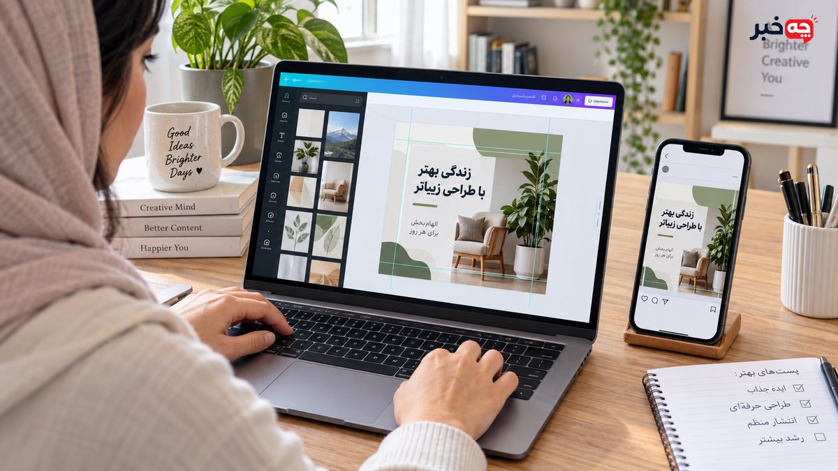 آموزش کار با Canva برای طراحی پست‌های حرفه‌ای شبکه‌های اجتماعی