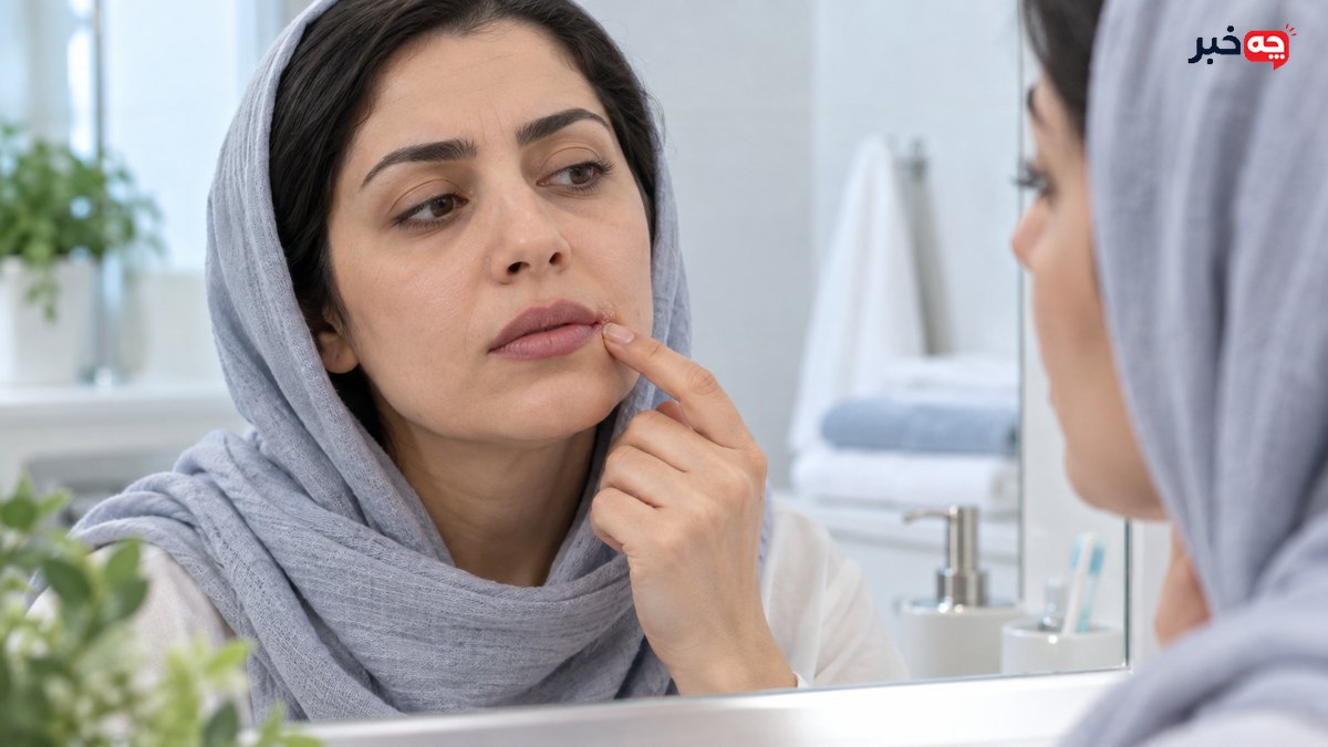 ترک گوشه لب نشانه چیست و چه زمانی باید پیگیری شود؟