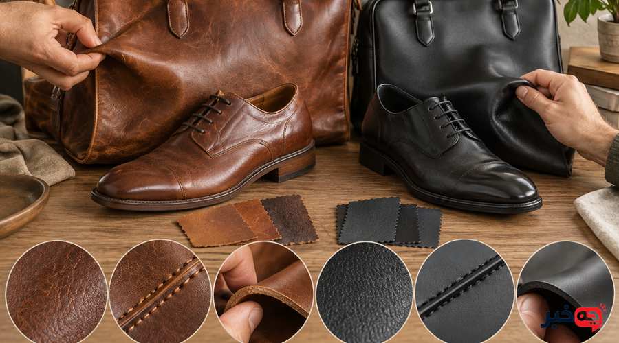نکاتی برای تشخیص کیف و کفش چرم اصل از مصنوعی