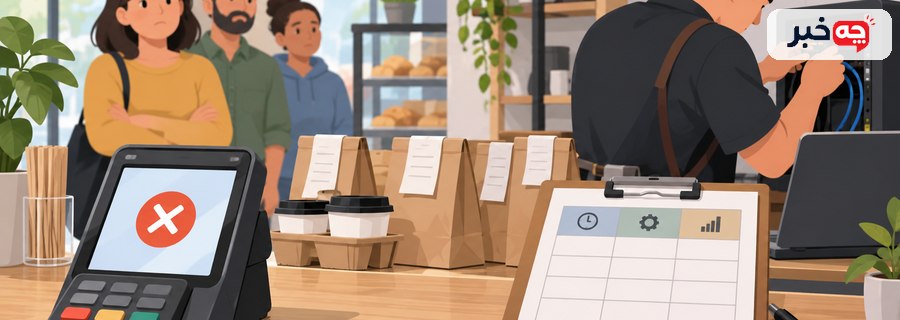 نمودار اجزای هزینه توقف خدمت شامل سود ازدست‌رفته، کار اضافه و بازیابی