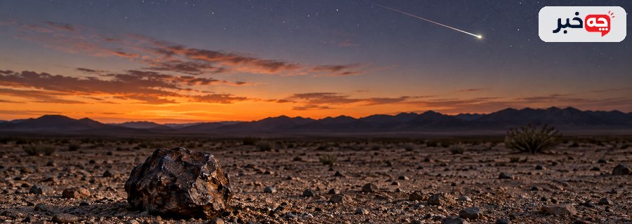 شهاب در آسمان و شهابسنگ روی زمین