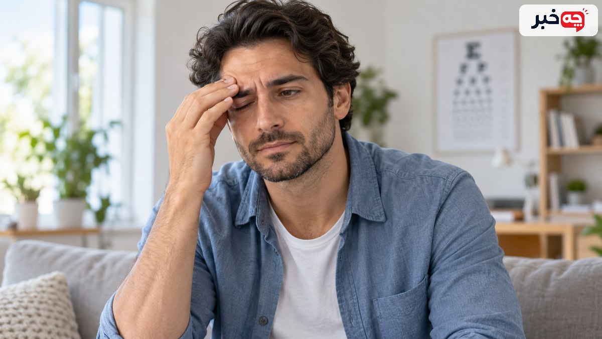احساس فشار پشت چشم نشانه چیست؟